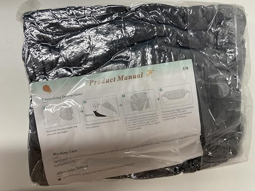 Gudreva Medium Dog Bed - Washable Plush, Non-Slip, Grey - Small, Medium, Large