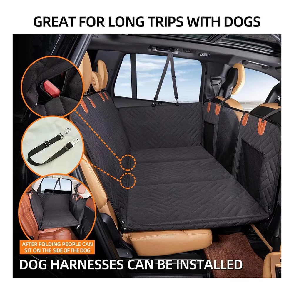 Gudreva Backseat Protection - Dog Mat Car - Waterproof Car Dog Mat for Backseat