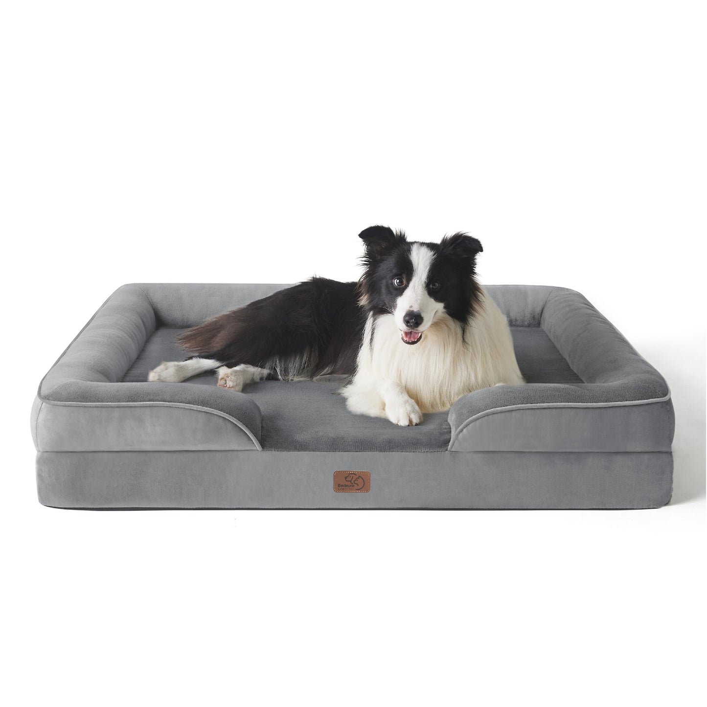 Gudreva Large Orthopedic Dog Bed Sofa - Washable, U-Shape Bolster, Waterproof