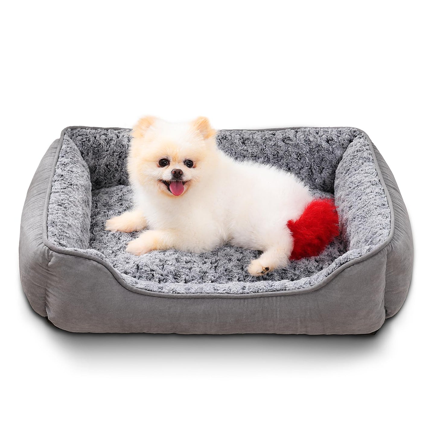 Small Dog Bed - Washable Plush