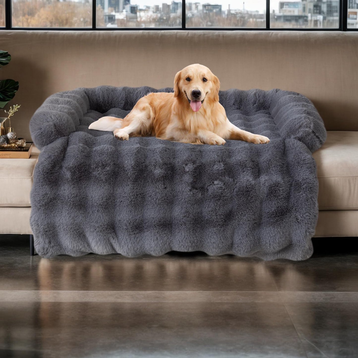 Gudreva Dog Bed Sofa Protector – Plush Protective Cover for Comfortable Sleeping