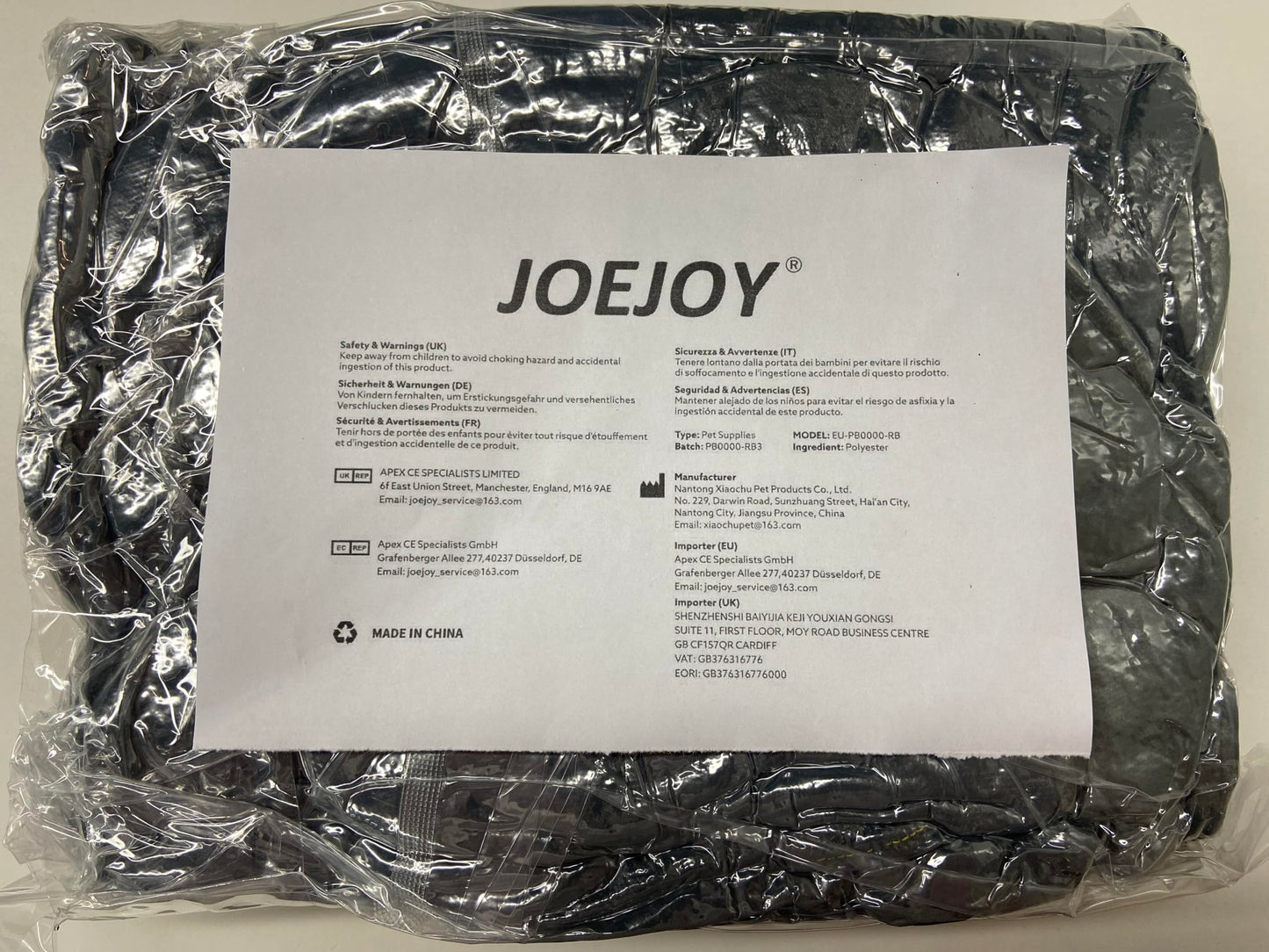 Gudreva Medium Dog Bed - Washable Plush, Non-Slip, Grey - Small, Medium, Large