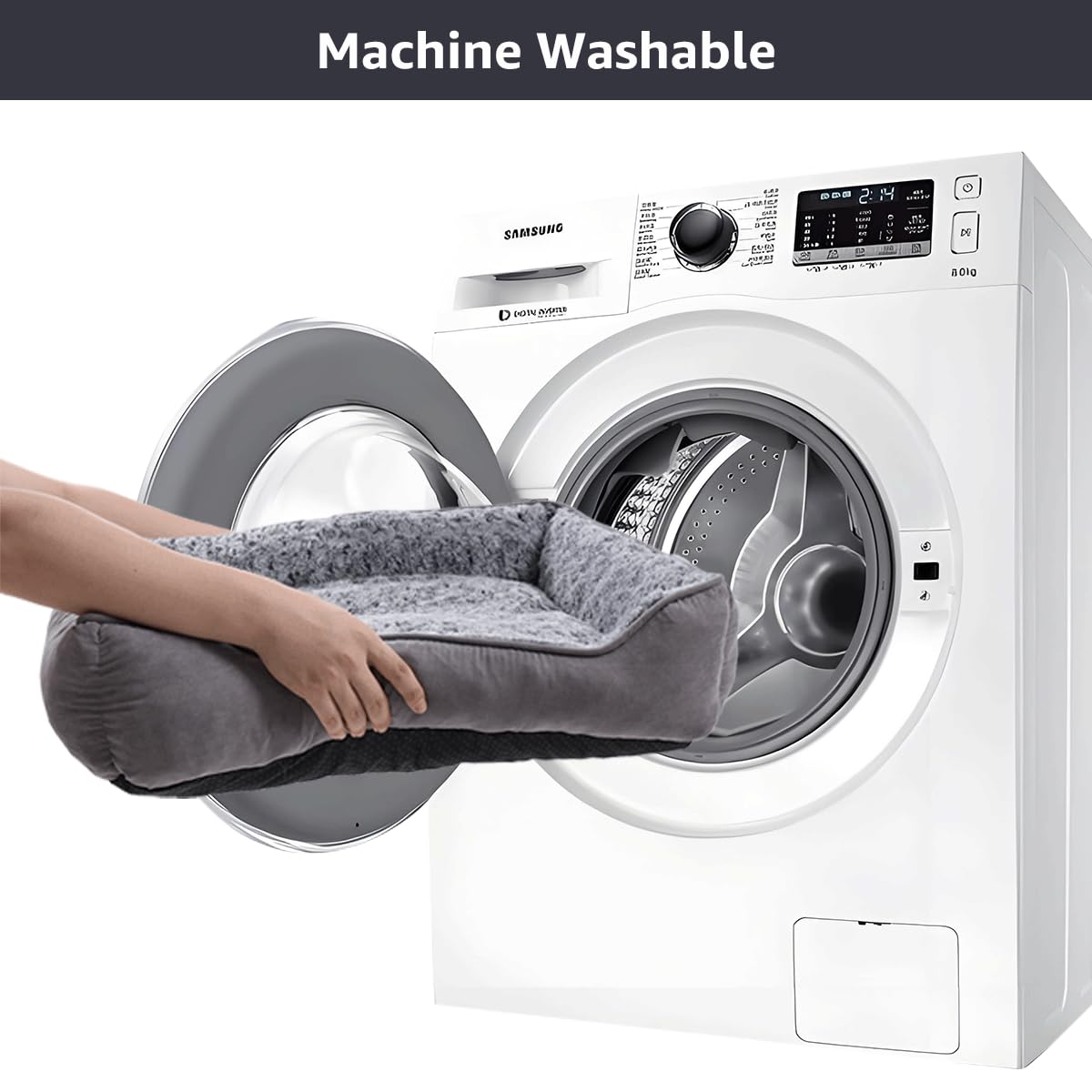 Small Dog Bed - Washable Plush