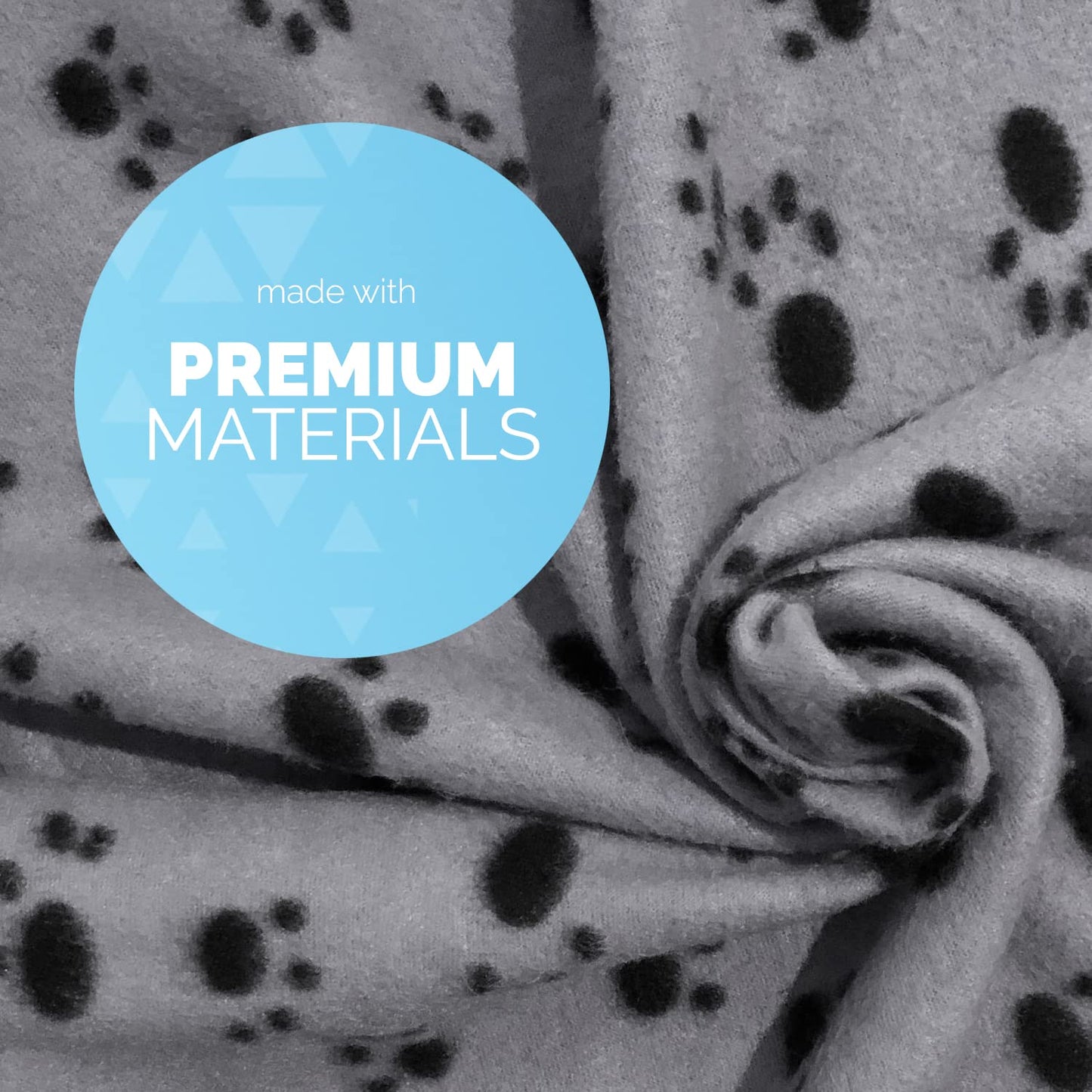 Gudreva 3-Pack Pet Blankets - Soft, Washable Flannel Fleece for Dogs, Cats, & Small Pets