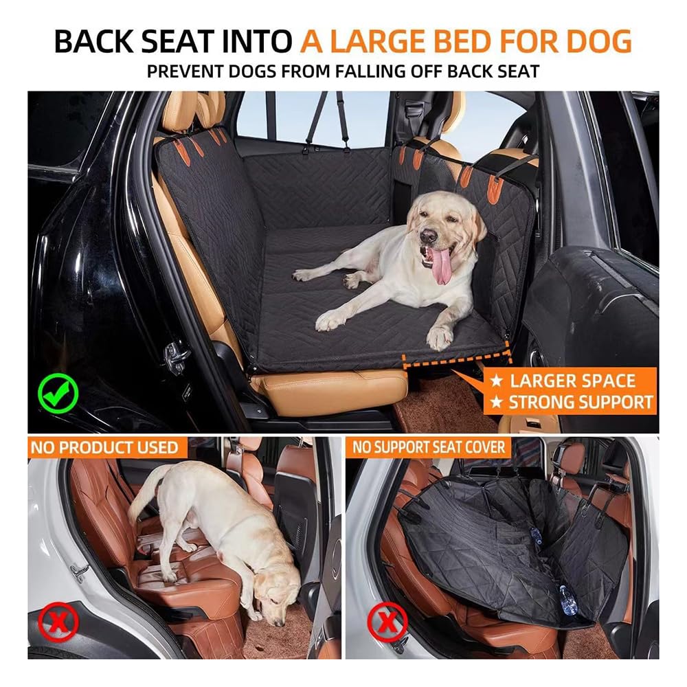 Gudreva Backseat Protection - Dog Mat Car - Waterproof Car Dog Mat for Backseat