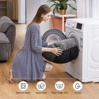 Gudreva Medium Dog Bed - Washable Plush, Non-Slip, Grey - Small, Medium, Large