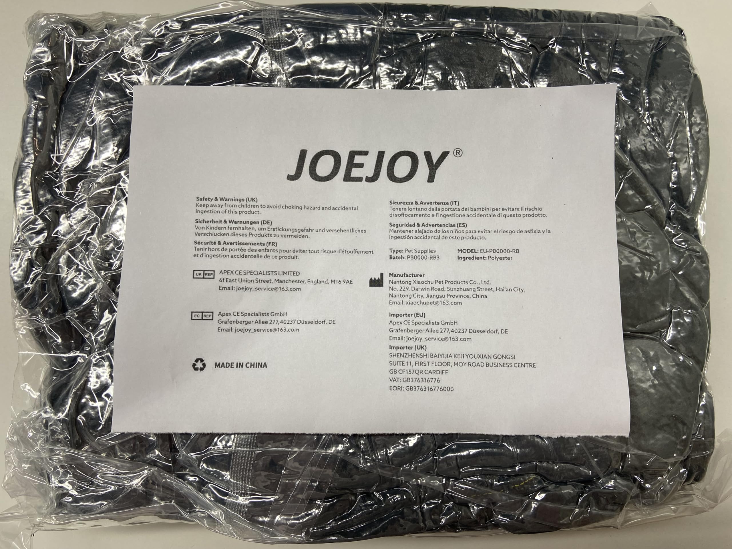 Gudreva Medium Dog Bed - Washable Plush, Non-Slip, Grey - Small, Medium, Large