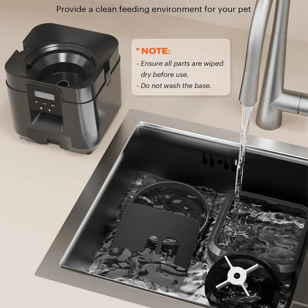 Smart Automatic Pet Food Dispenser for Dogs and Cats – Time Setting & Slow Feeding