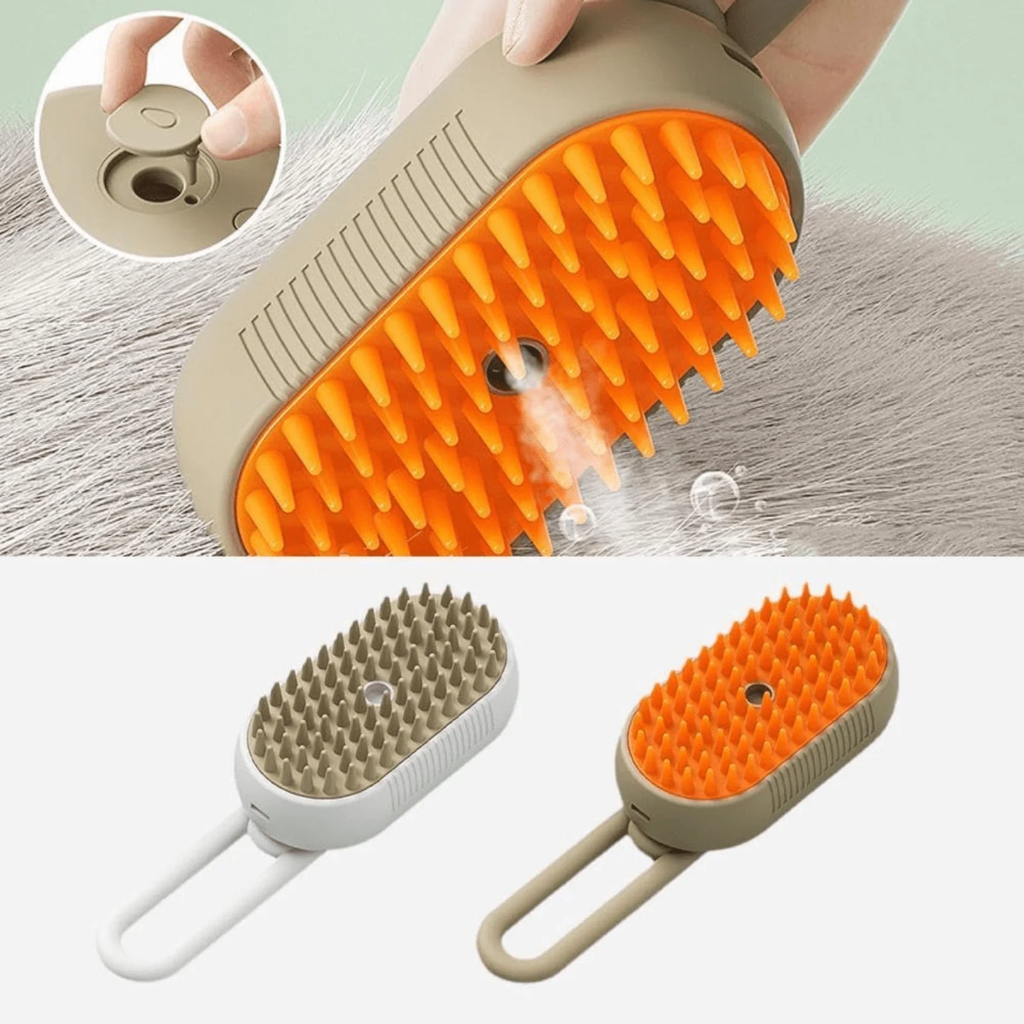 Gudreva - Rechargeable 3-in-1 Steam Brush